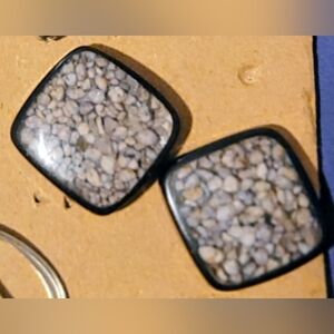 Enamel Pebble Earrings